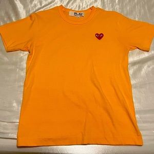Comme Des Garçons PLAY T-Shirt Light Orange Men’s Small